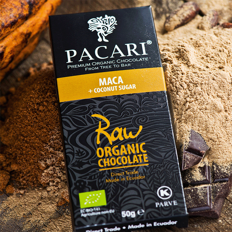 Chocolat organique Maca 70% Cacao