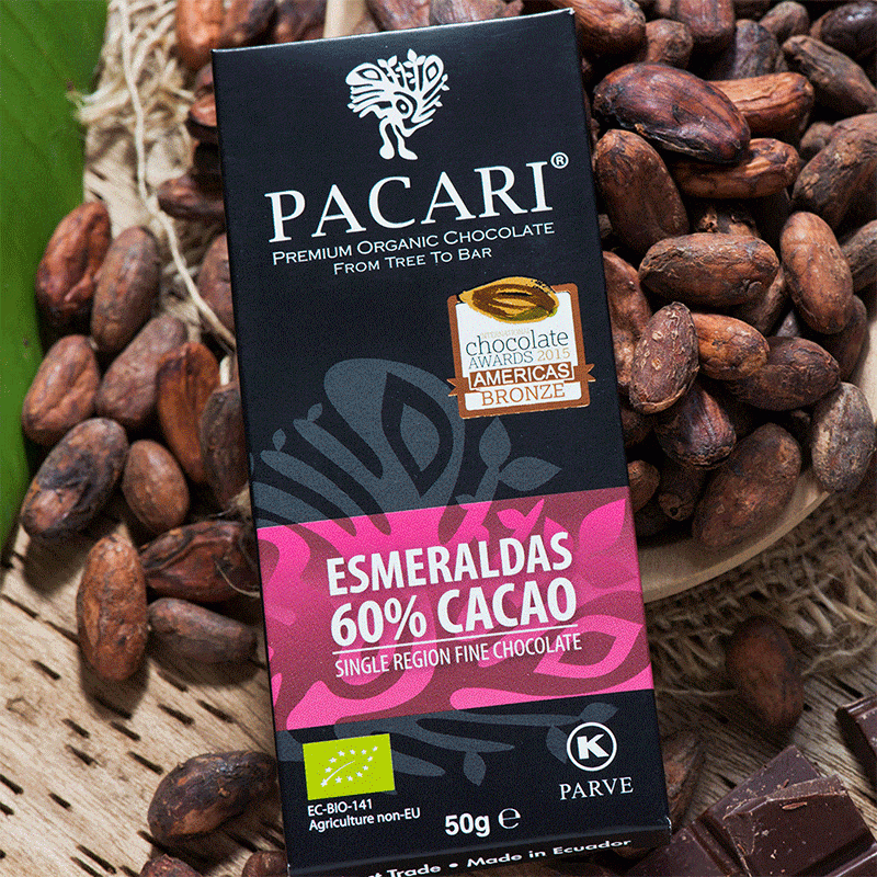 Chocolat organique Esmeraldas 60% Cacao