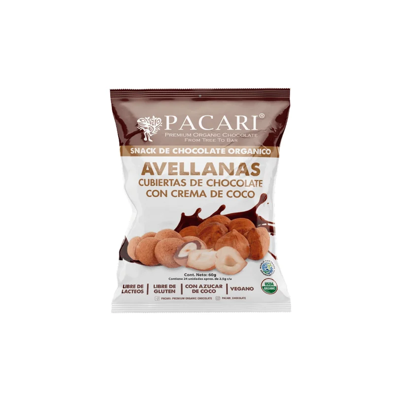 pacari noisette enrobe de chocolat